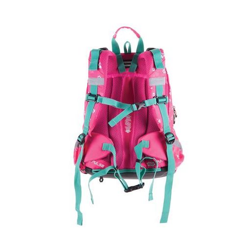 Hátizsák, anatómiai, PULSE "Anatomic Miu Mrrr", zöld-rózsaszín
