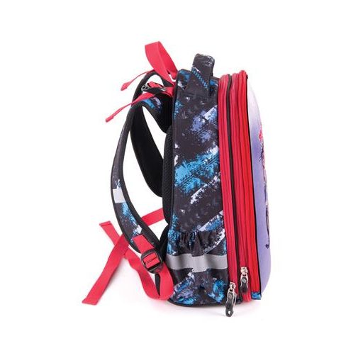 Hátizsák, anatómiai, PULSE "Anatomic Cube Off-Road", fekete-piros