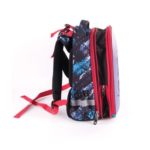 Hátizsák, anatómiai, PULSE "Anatomic Cube Off-Road", fekete-piros