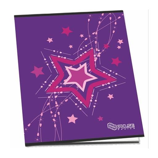 Füzet, tűzött, A5, kockás, 52 lap, PULSE "Girls"