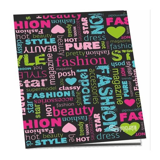 Füzet, tűzött, A5, kockás, 52 lap, PULSE "Girls"