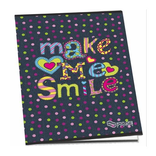 Füzet, tűzött, A5, kockás, 52 lap, PULSE "Girls"