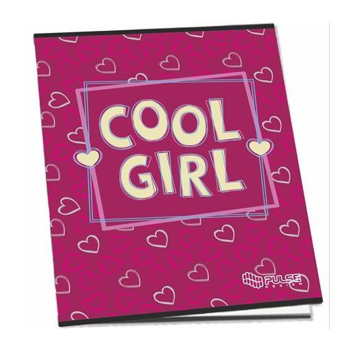 Füzet, tűzött, A5, vonalas, 52 lap, PULSE "Girls"