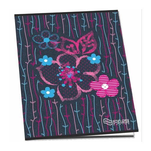 Füzet, tűzött, A5, vonalas, 52 lap, PULSE "Girls"