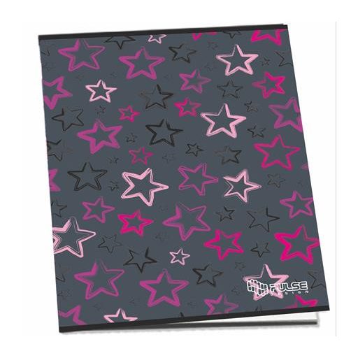 Füzet, tűzött, A5, vonalas, 52 lap, PULSE "Girls"