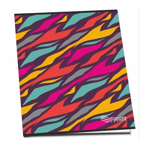 Füzet, tűzött, A4, vonalas, 52 lap, PULSE "Girls"