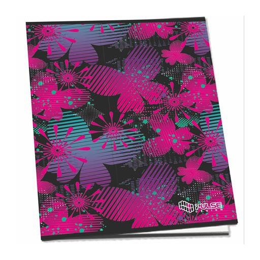 Füzet, tűzött, A4, vonalas, 52 lap, PULSE "Girls"