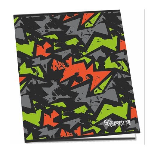 Füzet, tűzött, A5, kockás, 52 lap, PULSE "Boys"