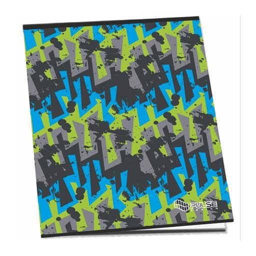 Füzet, tűzött, A4, vonalas, 52 lap, PULSE "Boys"