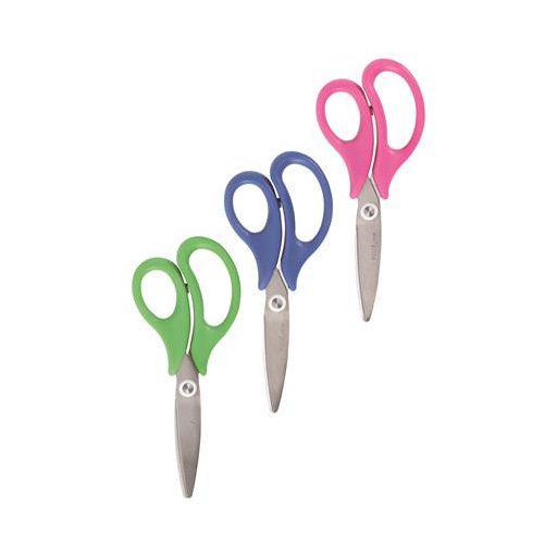 Olló display, iskolai, 14,5 cm, PLUS "Fitcut Smart", 3 különböző szín