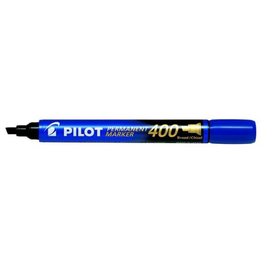 Alkoholos marker, 1,5-4 mm, vágott, PILOT "Permanent Marker 400", kék