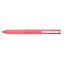 Golyóstoll, 0,27 mm, nyomógombos, rózsaszín tolltest, PILOT "Super Grip G", négyszínű