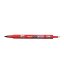 Alkoholos marker, 0,8/2 mm, kétvégű, PILOT "Twin", piros