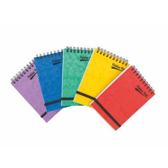   Jegyzetfüzet, 202x127 mm, vonalas, 150 lap, PUKKA PAD "Pressbooard", vegyes színek