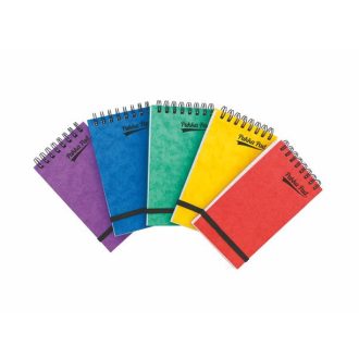   Jegyzetfüzet, A7, vonalas, 60 lap, PUKKA PAD "Pressboard", vegyes színek