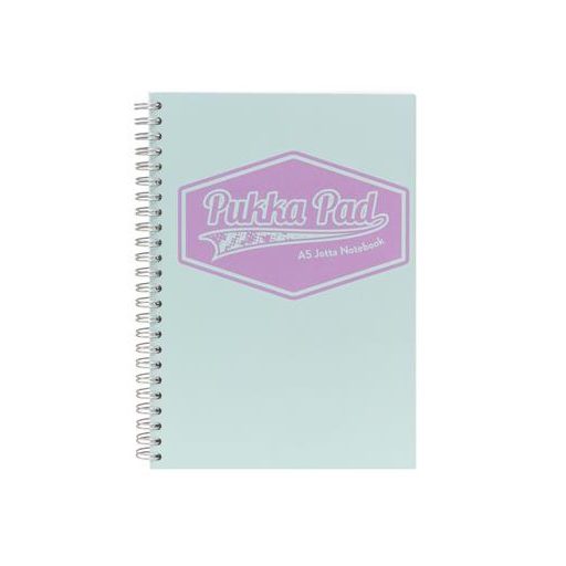 Spirálfüzet, A5, vonalas, 100 lap, PUKKA PAD "Pastel Jotta Pad", vegyes szín