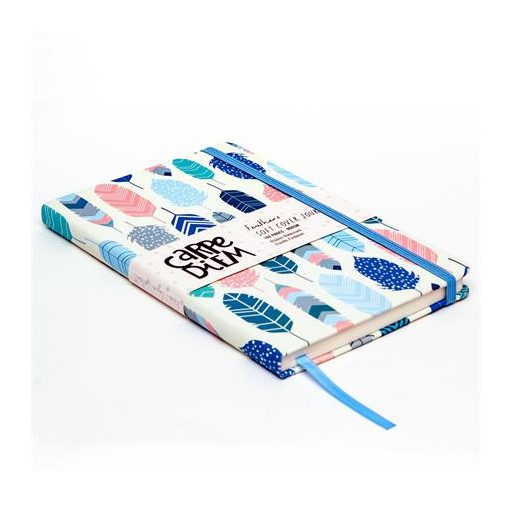 Jegyzetfüzet, A5, puhafedeles, PUKKA PAD "Carpe Diem", toll minta