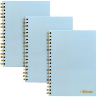   Spirálfüzet, B5, vonalas, 80 lap, FSC, PUKKA PAD "Carpe Diem", égszínkék