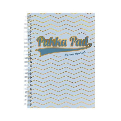 Spirálfüzet, A5, vonalas, 100 lap, PUKKA PAD "Haze Jotta", vegyes szín