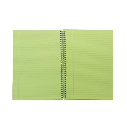 Spirálfüzet, A4, vonalas, 100 lap, PUKKA PAD "Irlen Jotta Green"