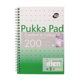   Spirálfüzet, A5, vonalas, 100 lap, PUKKA PAD "Irlen Jotta Green"