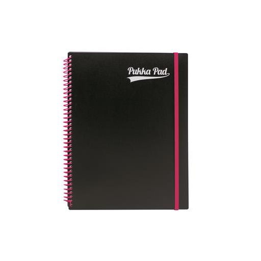 Spirálfüzet, A4+, vonalas, 100 lap, PUKKA PAD, "Neon notepad"