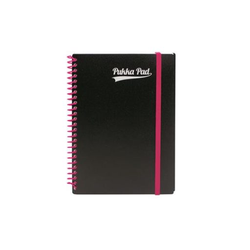 Spirálfüzet, A5, vonalas, 100 lap, PUKKA PAD, "Neon notepad"