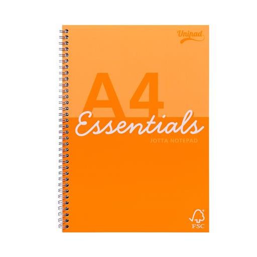 Spirálfüzet, A4, vonalas, 80 lap, PUKKA PAD "Unipad Essentials Jotta", vegyes