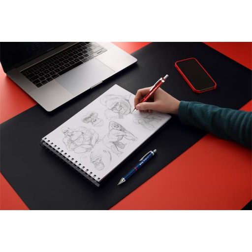 Nyomósirón, 0,5 mm, ROTRING "Tikky Retro", piros