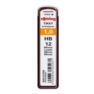 Grafitbél, HB, 1 mm, ROTRING