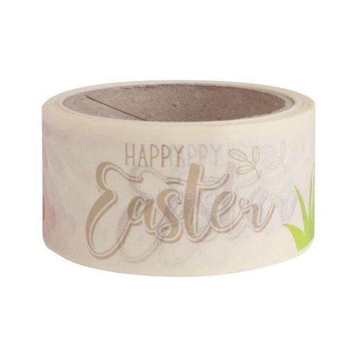 Csomagolószalag, papír, 50 mm x 20 m, VICTORIA FACILITY, húsvéti minta