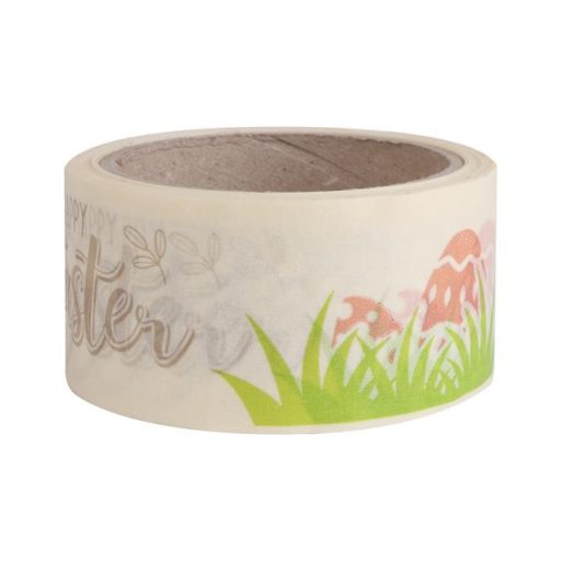 Csomagolószalag, papír, 50 mm x 20 m, VICTORIA FACILITY, húsvéti minta