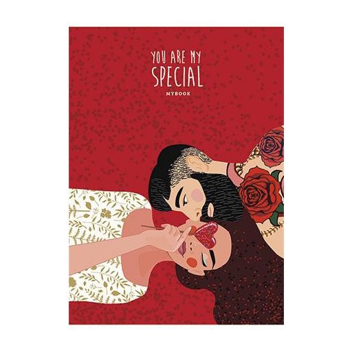 Füzet, tűzött, A5, vonalas és sima, 2x40 lap, SHKOLYARYK "Twin Book Special"