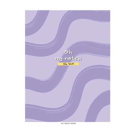 Füzet, tűzött, A5, kockás, 48 lap, SHKOLYARYK "Oh my notes", vegyes