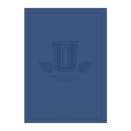 Füzet, tűzött, A5, kockás, 60 lap, SHKOLYARYK "University International", vegyes