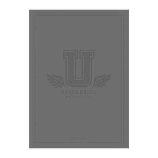 Füzet, tűzött, A5, kockás, 60 lap, SHKOLYARYK "University International", vegyes