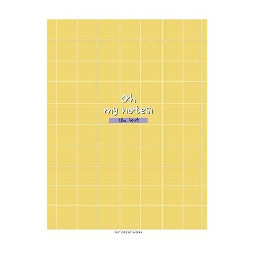 Füzet, tűzött, A5, vonalas, 80 lap, SHKOLYARYK "Oh my notes", vegyes