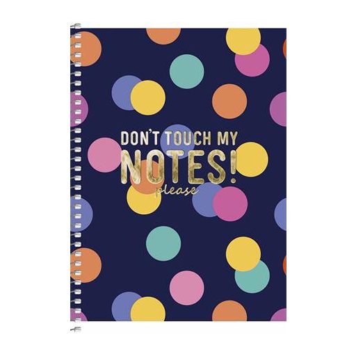 Spirálfüzet, A5, kockás, 80 lap, SHKOLYARYK, színes minták, vegyes