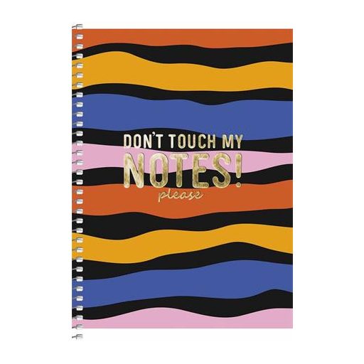 Spirálfüzet, A5, kockás, 80 lap, SHKOLYARYK, színes minták, vegyes