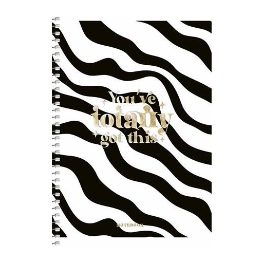 Spirálfüzet, A5, kockás, 80 lap, SHKOLYARYK, színes minták, vegyes