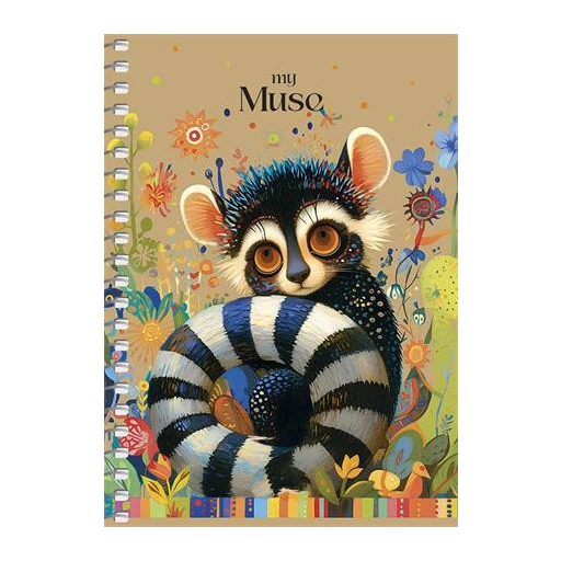 Spirálfüzet, A6, kockás, 80 lap, SHKOLYARYK "Spring Hope", vegyes