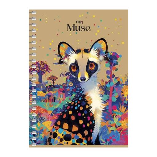 Spirálfüzet, A6, kockás, 80 lap, SHKOLYARYK "Spring Hope", vegyes