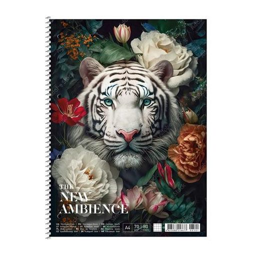 Spirálfüzet, A4+, vonalas, 80 lap, SHKOLYARYK "The New Ambience", vegyes