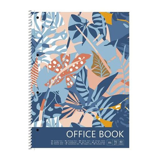 Spirálfüzet, A4+, vonalas, 80 lap, SHKOLYARYK "Forest", vegyes