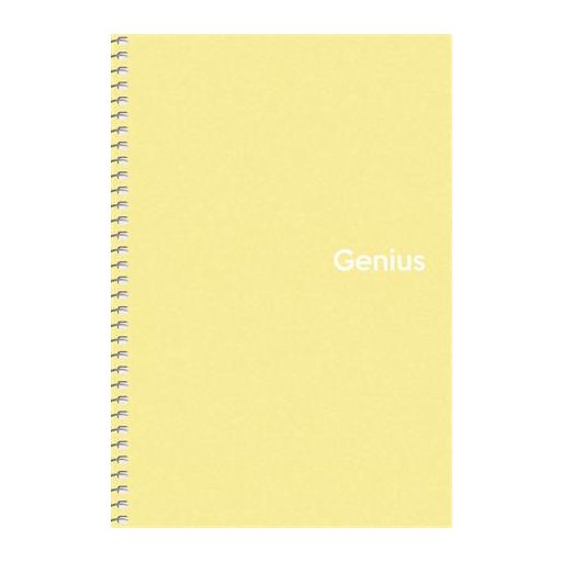 Spirálfüzet, A5, kockás, 80 lap, PP borító, SHKOLYARYK "Genius Pastel", vegyes