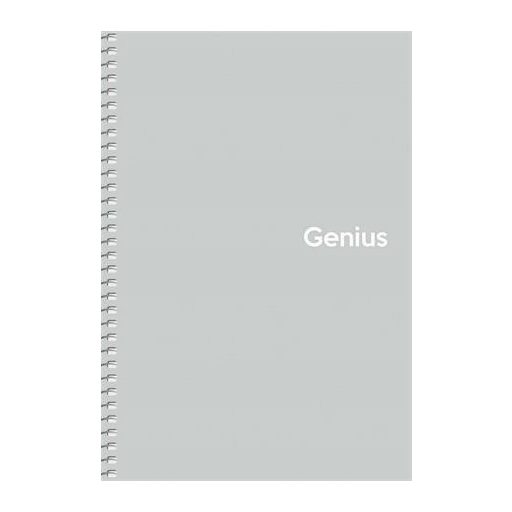 Spirálfüzet, A5, kockás, 80 lap, PP borító, SHKOLYARYK "Genius Pastel", vegyes