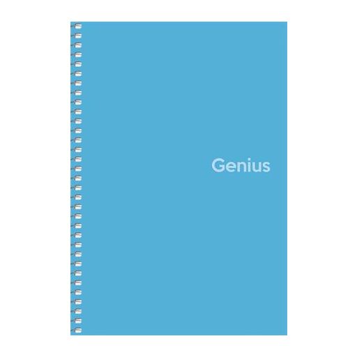 Spirálfüzet, A5, kockás, 80 lap, PP borító, SHKOLYARYK "Genius", vegyes