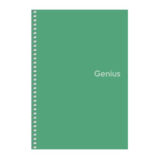 Spirálfüzet, A5, kockás, 80 lap, PP borító, SHKOLYARYK "Genius", vegyes