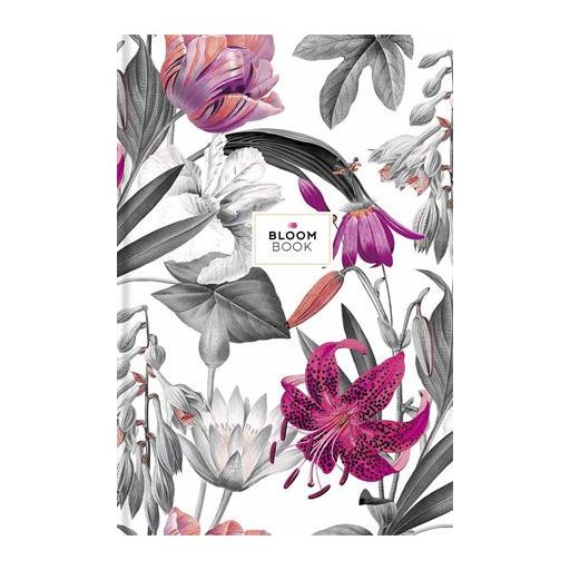 Jegyzetfüzet, B5, vonalas, 80 lap, SHKOLYARYK "Bloom Book", vegyes