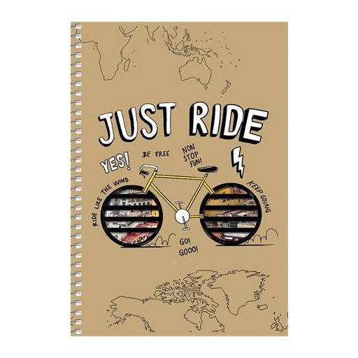 Spirálfüzet, A5, kockás, 96 lap, SHKOLYARYK "Student", vegyes